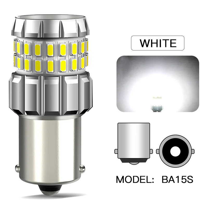2PCS P21W P21/5W W21/5W Led-lampe T25 3157 1156 T20 BA15S 1157 BAY15D LED Canbus Licht Auto Reverse Bremse Schwanz Blinker Lampe