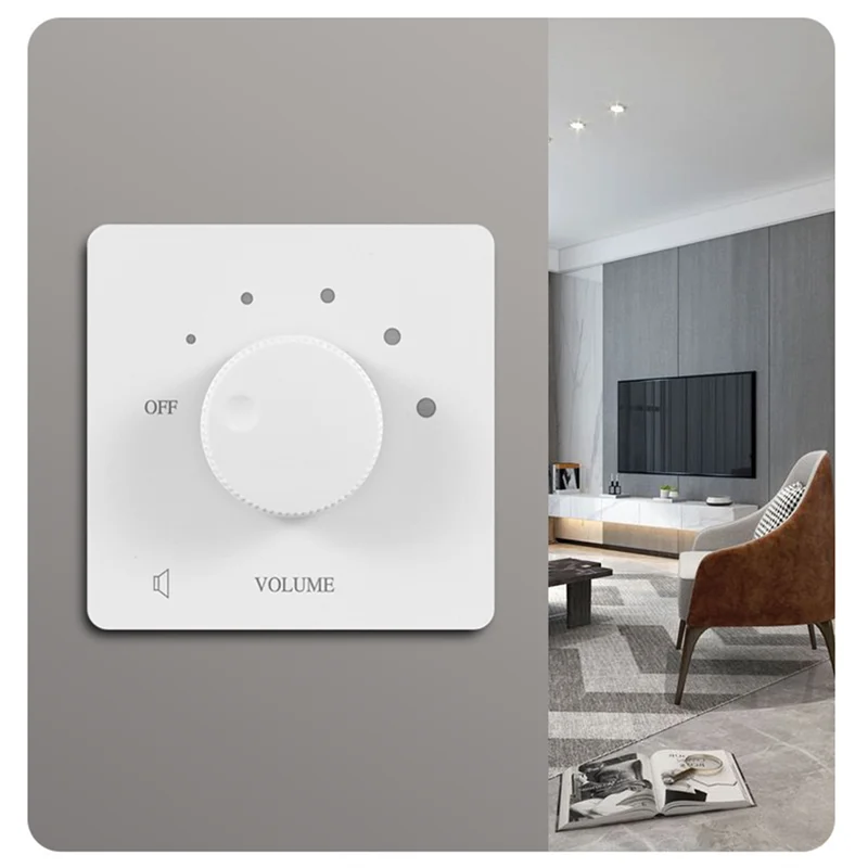 ABJF-50 Volume Control 50W Volume Control Professional Safety 5 Gears Tuning Knob Volume Controller For Home Speakers