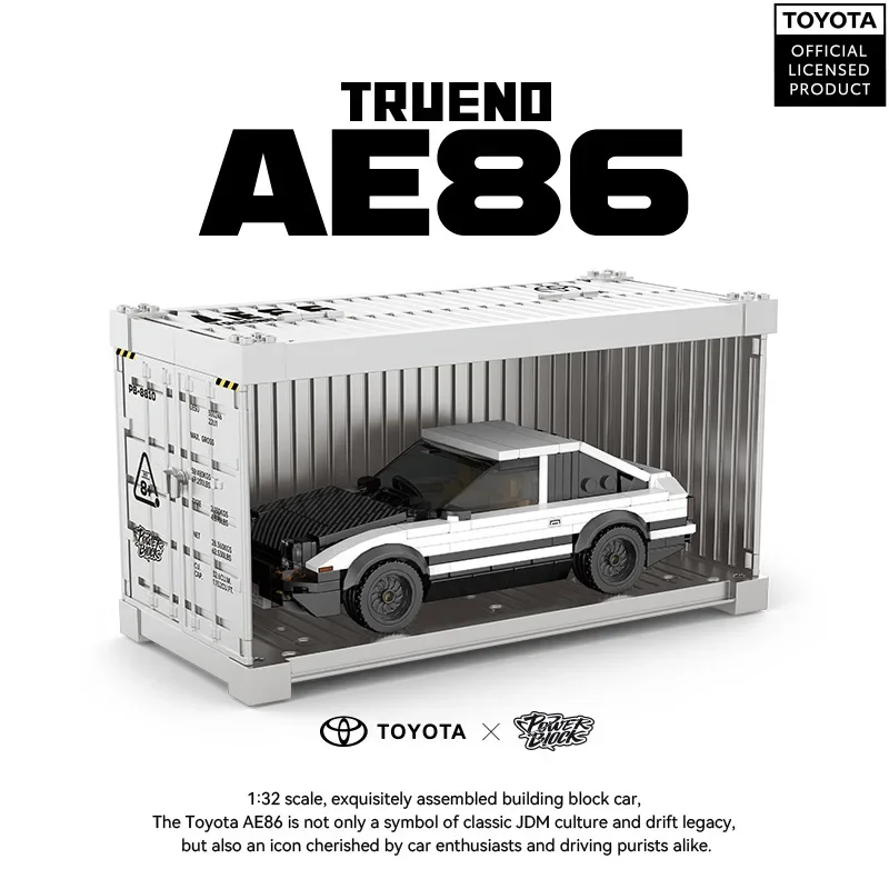 City Speed-Champion Tecnico AE86 Auto sportiva Auto da corsa Building Blocks Veicolo in mattoni Giocattoli educativi da costruzione Regali per bambini