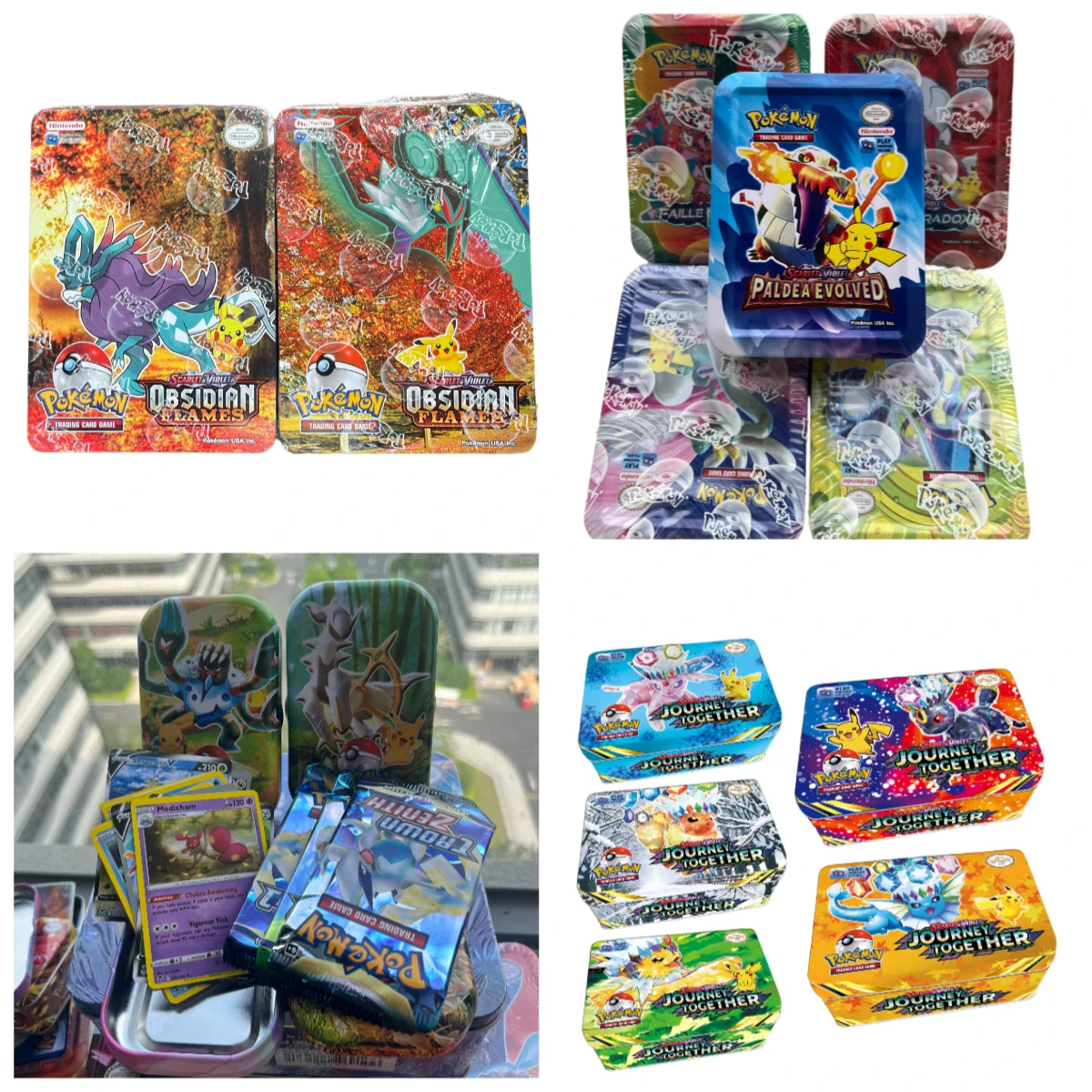 

Новая Iron Box Pokemon Card Trading Card Game Shining Fates Style Pokemon TCG Scarlet & Violet GX V EX Colection Card Игрушка для мальчика в подарок