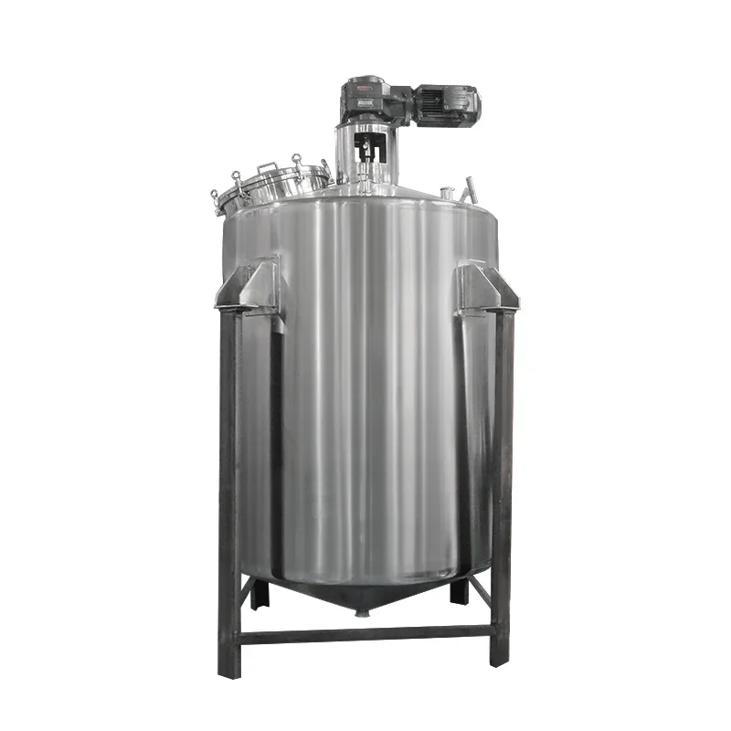 vacuum mixing storage tank for chemicals fluid cosmetic cream  blending storing vessel agitator