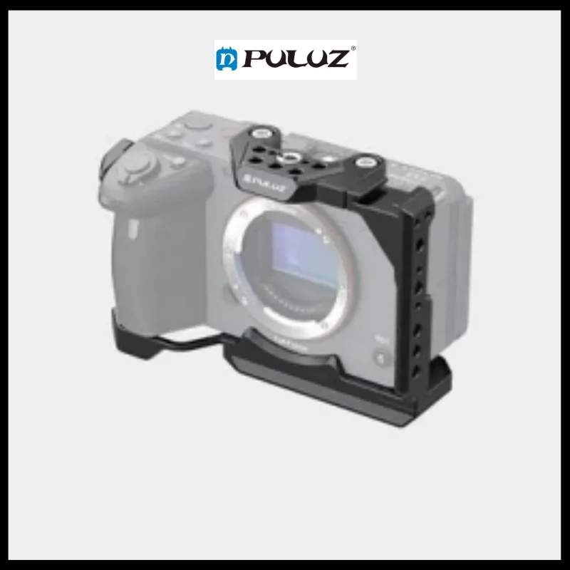 PULUZ Metal Camera Cage Stabilizer Rig for Sony ILME-FX30 / FX3, with NOTA Slider 1/4 Screws 3/8 Expansion & Arri Position Holes