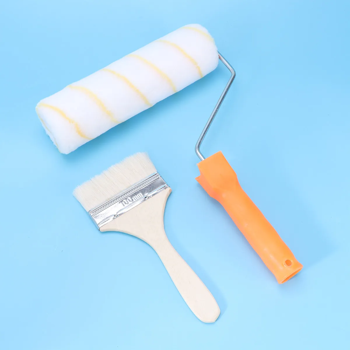 

1Set Roller Brush Kit Premium Paint Roller Set for Walls DIY Home Decoration Fast Easy Application No Tarp Required Clean