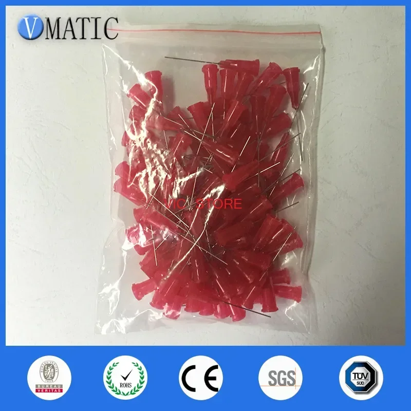 Free Shipping 1.5'' 25G TE Premier Glue Luer Lock Dispensing Needle Tips 1-1/2 Inch