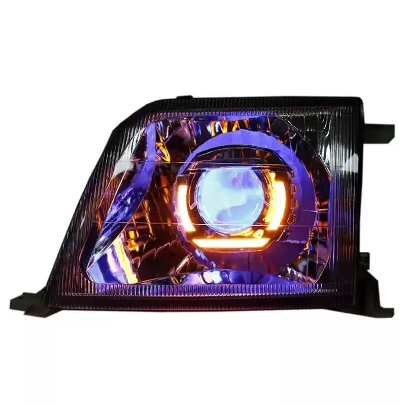 

Светодиодная фара для Toyota Land Cruiser LC95, модифицированная 2700 LC90 Angel Eye DRL, дневные ходовые огни с линзой проектора