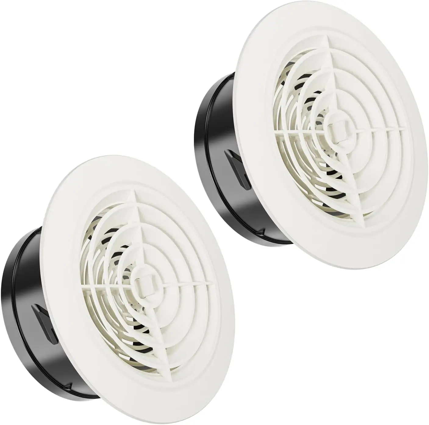 

Регулируемая вентиляционная решетка 6 дюймов, комплект из 2 штук, из АБС-пластика, для вентиляции ванной, кухни, офиса, размер отверстия 5,66 дюйма