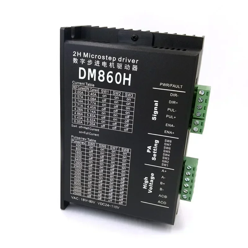 DM860H NEMA34 pièces d'imprimante 3D contrôleur de moteur pas à pas DM860H MicroStep DC 7.2A 24 ~ 80 V, 5786 lecteur NEMA23 imprimante 3D