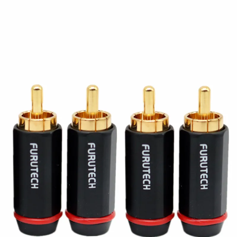 FURUTECH FP-126(G) Hifi RCA Connector Plug Rhodium/Gold Plated FP