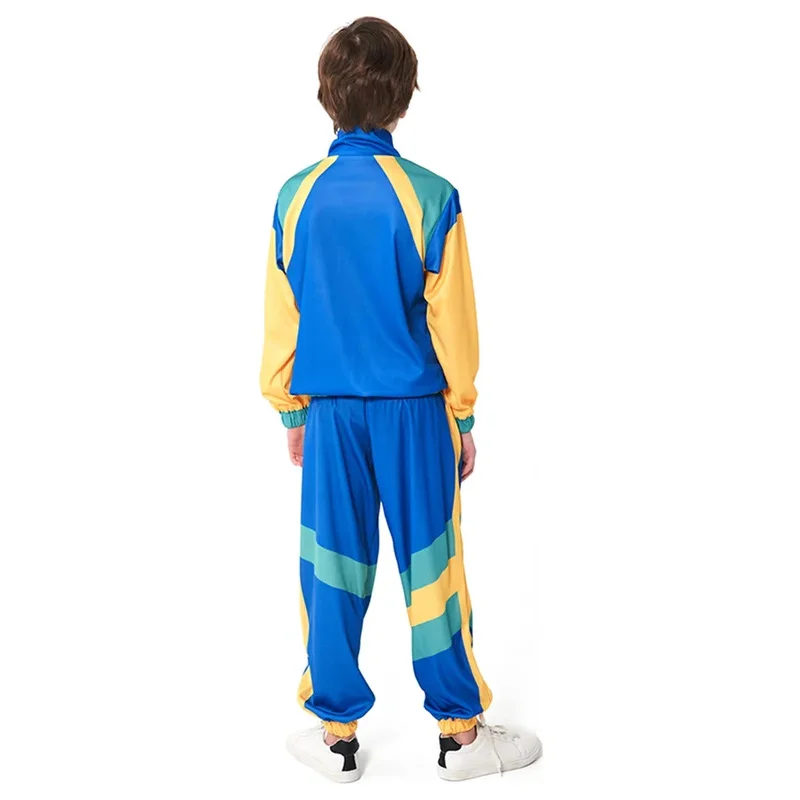 Kids Girls Boys 80s 90s Hippie Costumes Children Vintage Rock Disco Outfits Cosplay Carnival Halloween Fancy Party Dress Suit