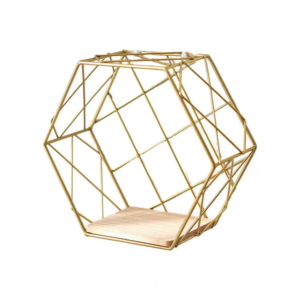 

Geometric Wall Shelf Large-Capacity Storage Rack Multi Compartment Art Display Stand Wall Mounted Shelf for Living Room