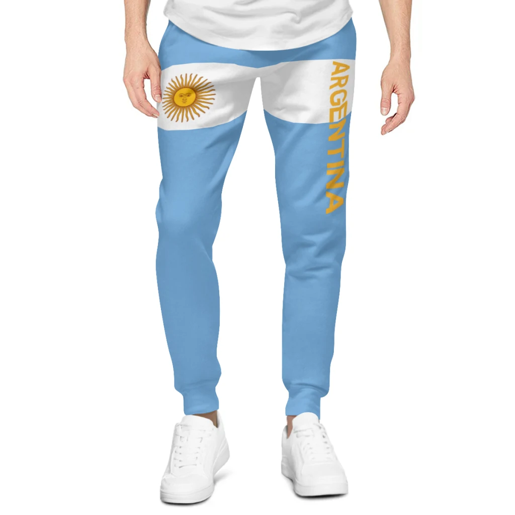 Mens Sweatpants Argentina Flag Pants with Pockets Joggers Soccer Football Multifunction Sports Sweat With Drawstring