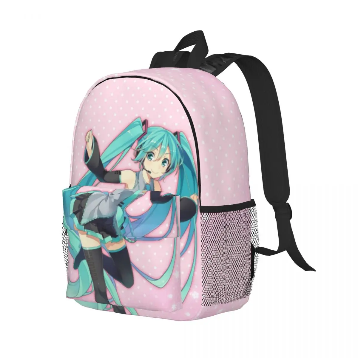 Hatsune Miku For Girls Boys Large Capacity Student Backpack Lightweight waterproof Backpack 15inch