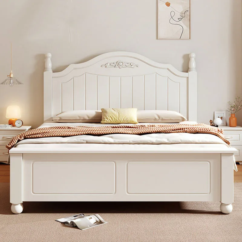 

Wooden Full Bed Modern Loft Queen Double Frame Wooden Girls Beauty Bed Safe Sleeping Letto Matrimoniale Lounge Suite Furniture