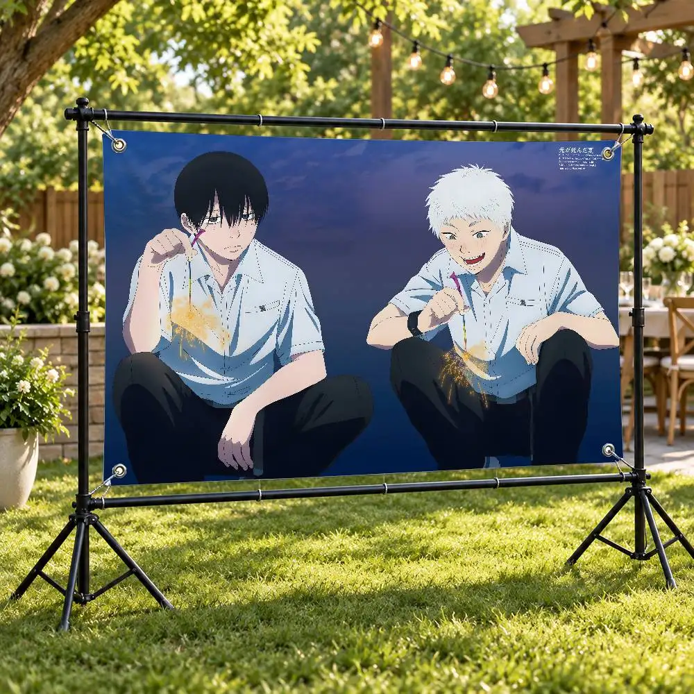 Anime The S-Summer H-Hikaru Died Aesthetic Wall Tapestry Flag Printed Wall Hanging Living Room Party Outdoor Decor