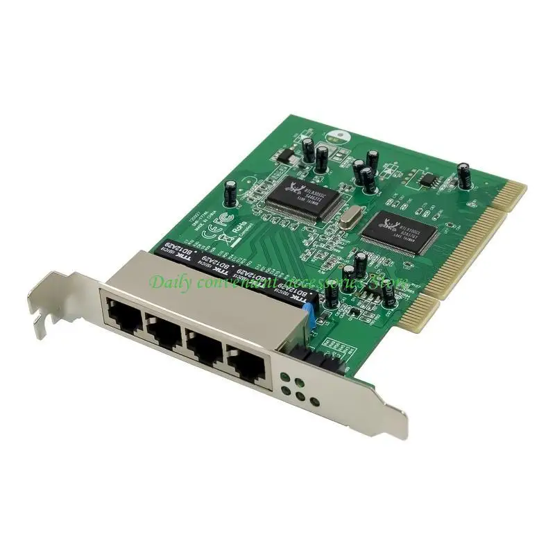 97QB RTL8305+8100CL Четырехпорная сетевая карта PCI 4100CL 4-порта