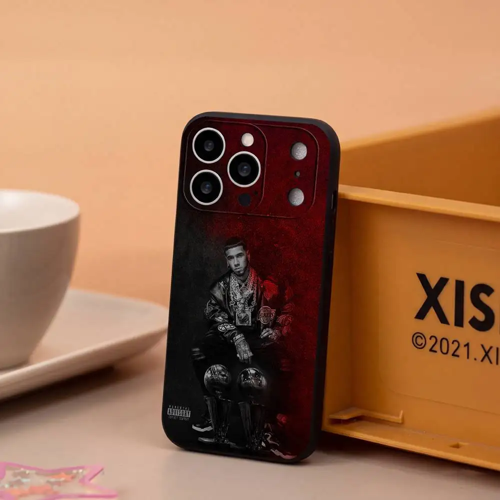 Rapper A-Anuel AA LLNM2 Phone Case For IPhone 18 17 16 15 14 13 12 Pro Max Air Shockproof And Non-slip Black Soft Case