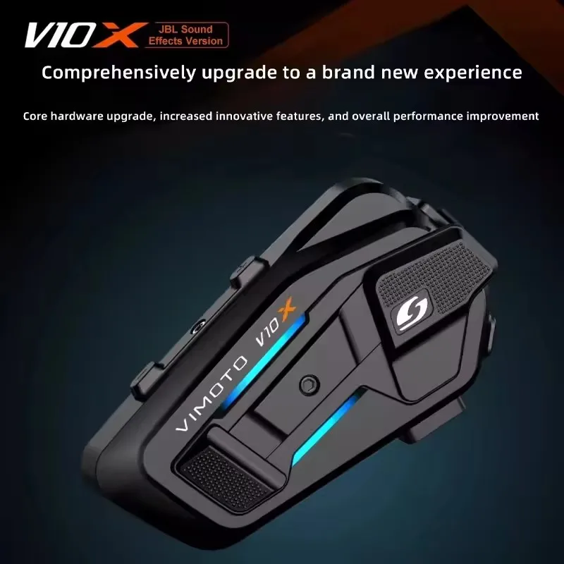 Chinese Version Vimoto V10X V10S XR  Motorcycle Helmet Bluetooth Headset Dual Mobile Phone Connection IP67 Waterproof