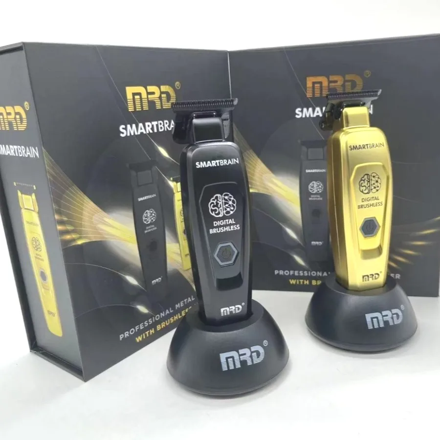 MRD CLIPPER GMT-90-4 ماكينة تشذيب شعر الدماغ الذكية، 7200RP، ماكينة قص الشعر للرجال جسم معدني كامل DLC 440C شفرة