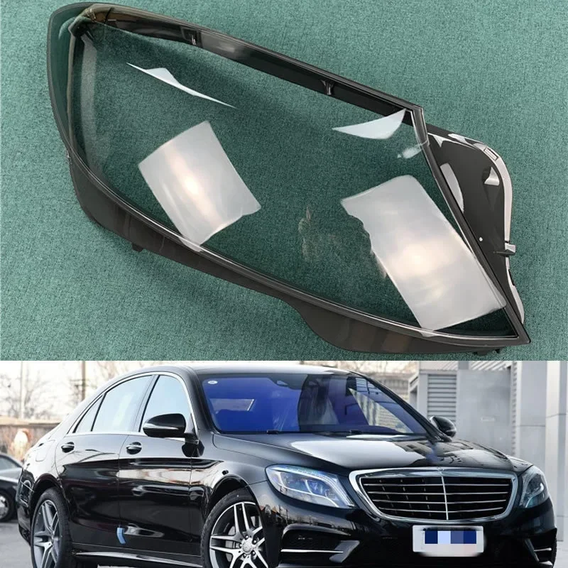 For 2014 2015 2016 2017 Mercedes Benz W222 S320 S350 S450 Headlamp Cover Transparent Lampshade Headlight Shell Plexiglass