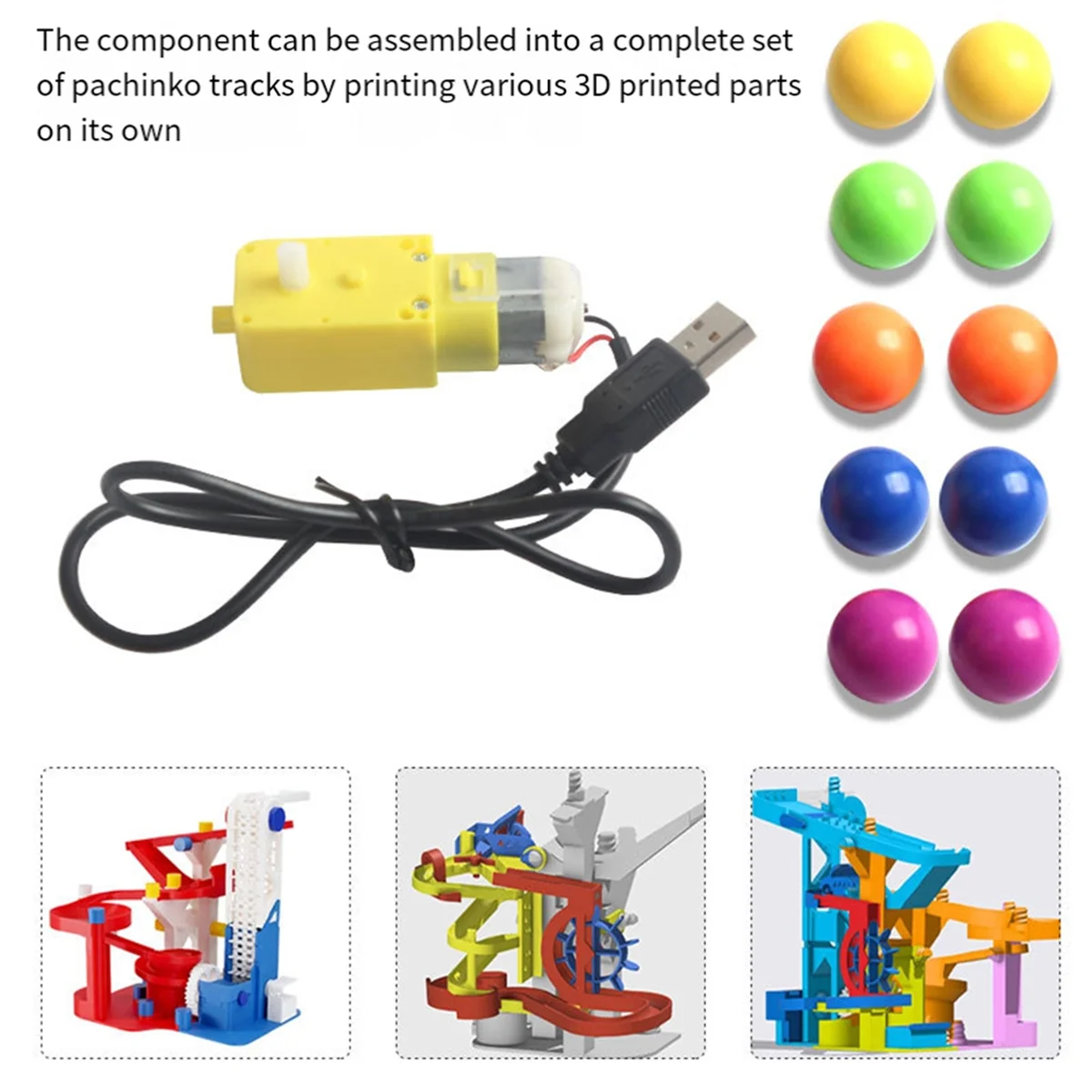 โมเดลการพิมพ์3D แบบทำมือชุดพินบอลรันเวย์ส่วนประกอบชุดชิ้นส่วนเครื่องพิมพ์3D