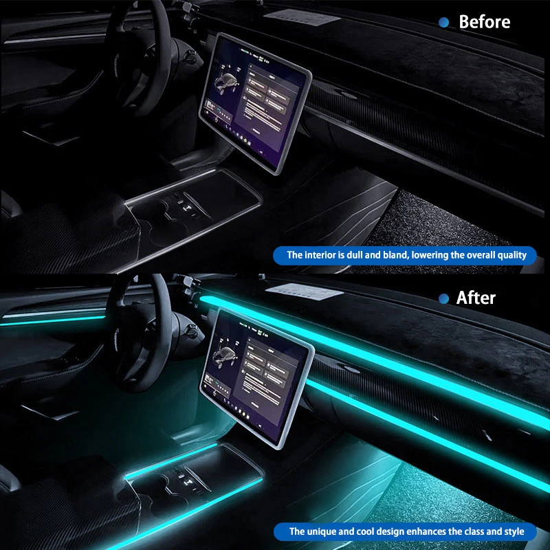 For Hyptec SSR 2024 2025 2026 Hyper S600 2/24 in 1 Car Atmosphere Light Lamp RGB Shade Ensemble Streamer Atmosphere Set Parts