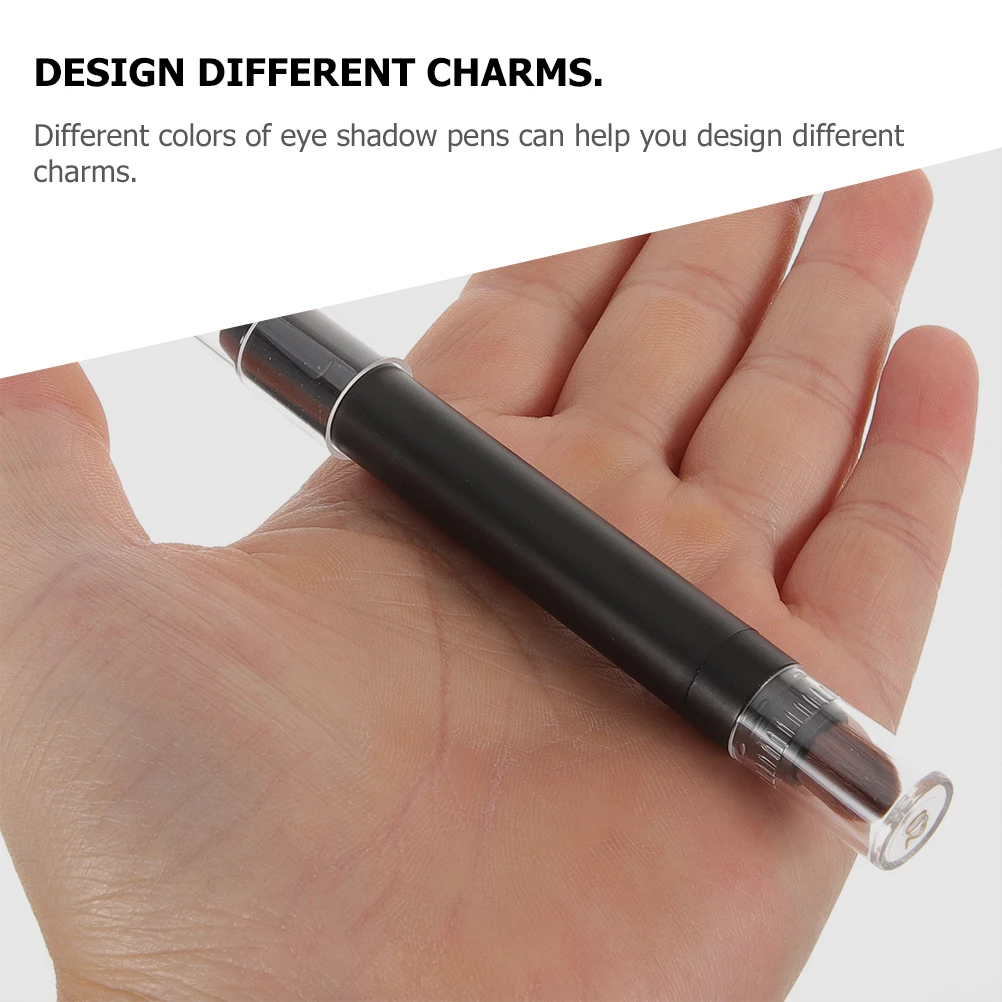 

2pcs Head Eye Shadow Pens 02 Color Long Wear Reusable Eyeshadow Sticks Easy Clean Eye Makeup Stick Waterproof