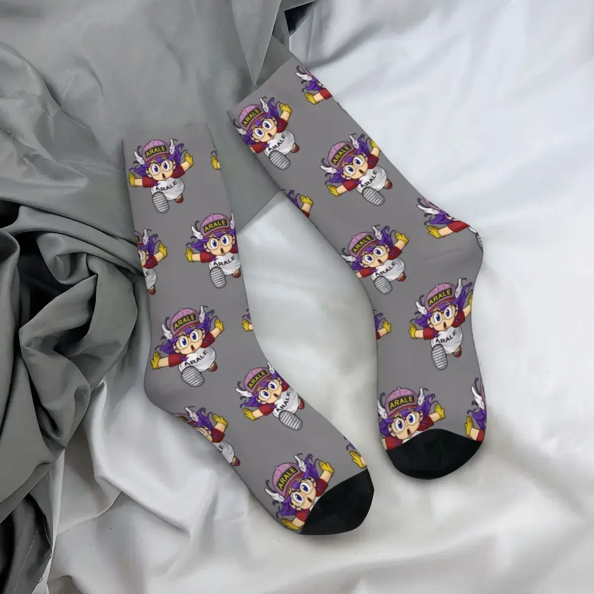 Calcetines de Arale unchi-kun para hombre y mujer, medias largas de alta calidad, Harajuku, accesorios para todas las estaciones, regalos Unisex