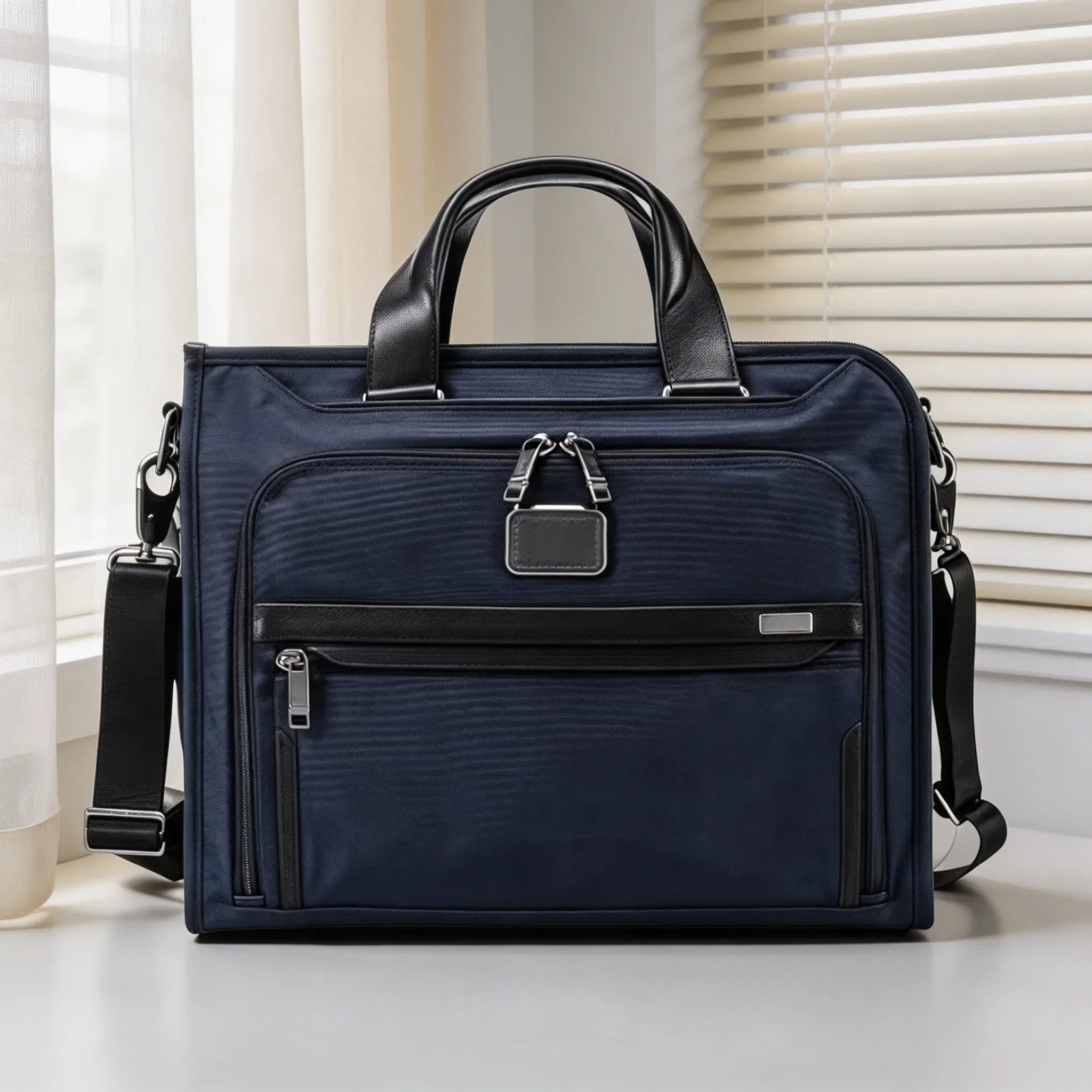 Large Capacity Multi-Way Laptop Briefcase, Business Handbag Single Shoulder Crossbody Bag