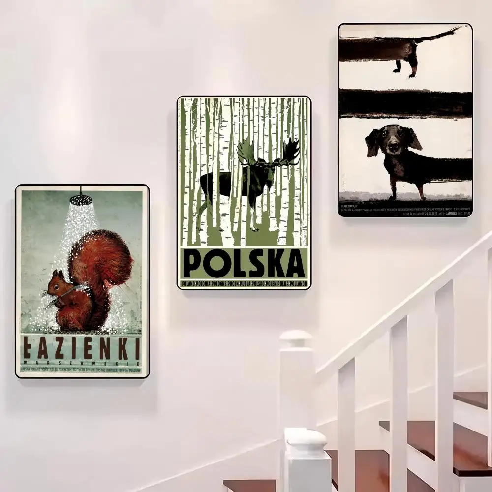

R-Ryszard Kaja Artworks Polish Poster Sticky Wall Waterproof Home Living Room Bedroom Bar Aesthetic Decoration Perfect Gift