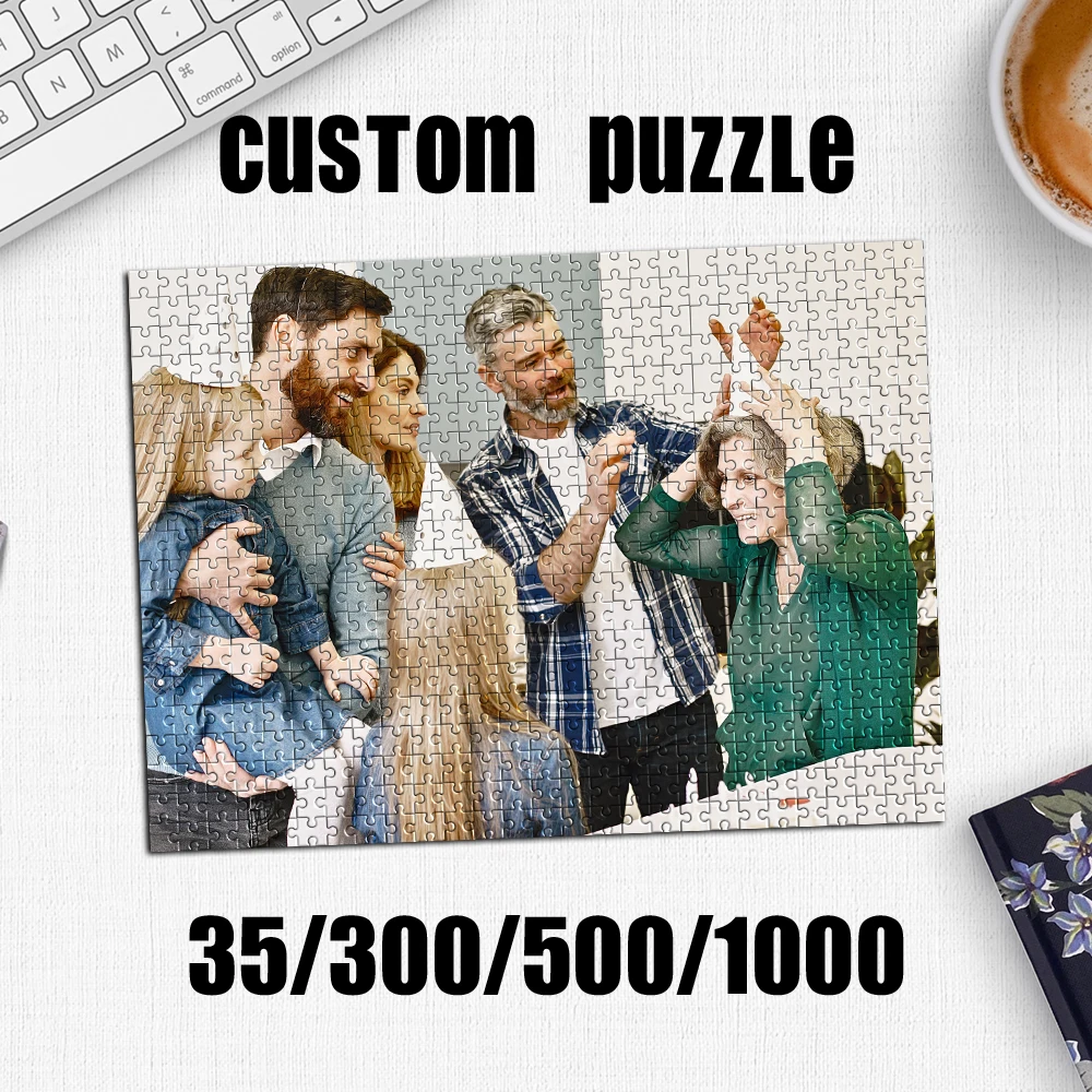 35/300/500/1000pcs Personalized Custom Photo Family Puzzle For Kids Decoration Collectiable Funny Adult Leisure Toys