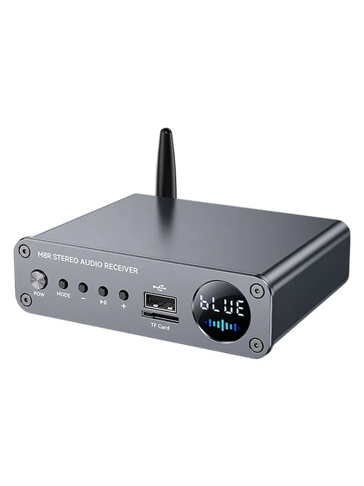 KEBIDUMEI – odbiornik audio Bluetooth 6.0, zasięg transmisji 50 metrów, bezprzewodowy adapter audio, obsługuje karty USB i TF, przeznaczony do głośników i wzmacniaczy. — 2