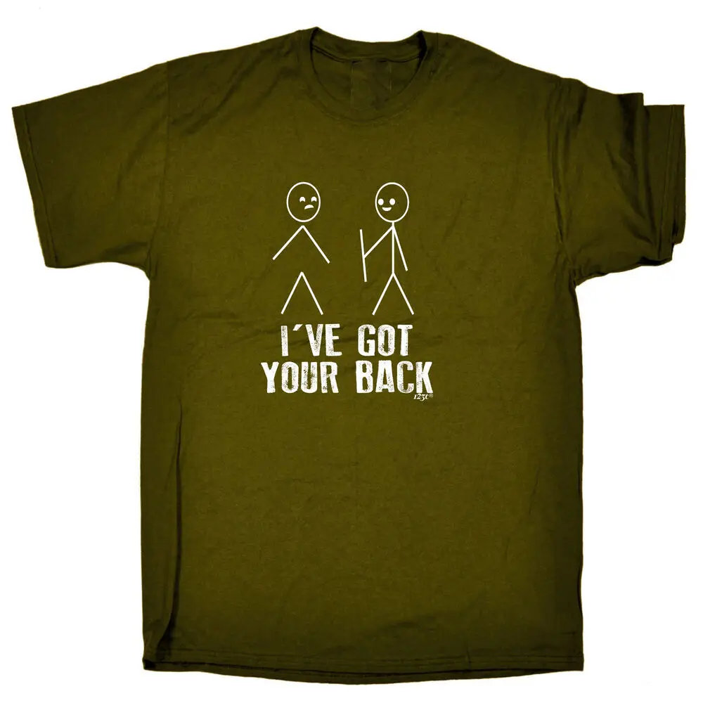 Ive Got Your Back Stickmen Mens Funny Novelty Top Shirts T Shirt T-Shirt Tshirts  High Quality 100%Cotton Short Sleeve