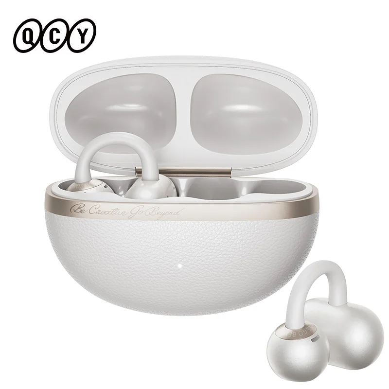 

QCY CT06 Crossky C50 Open Ear Wireless Earphone 4-Mic Calls Bass Boost Earbuds Bluetooth 6.0 Clip On OWS Sports Headphone 35Hrs