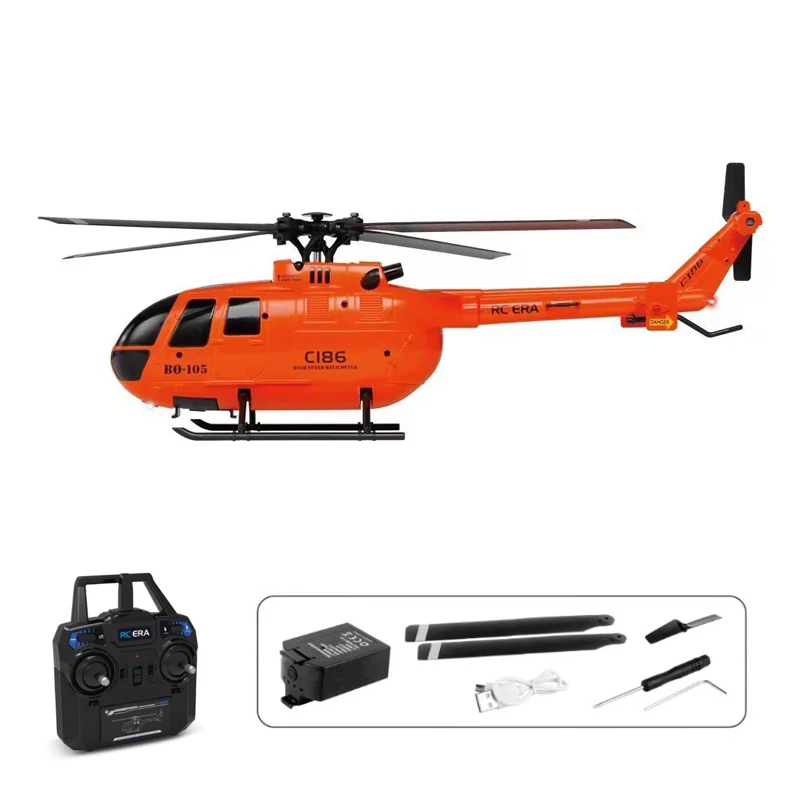 RC C186 هليكوبتر 2.4G 4 قنوات 4 مراوح 6 محور جيروسكوب إلكتروني لتثبيت التحكم عن بعد RC ألعاب الصبي