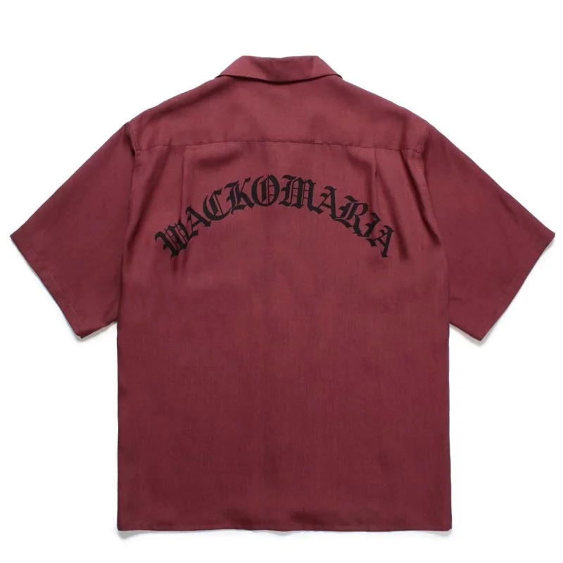 Latest High Street Trend Masked Character Summer Mens Womens Loose Vintage Print Hawaii WACKO MARIA Shirt Short Sleeve Shirt
