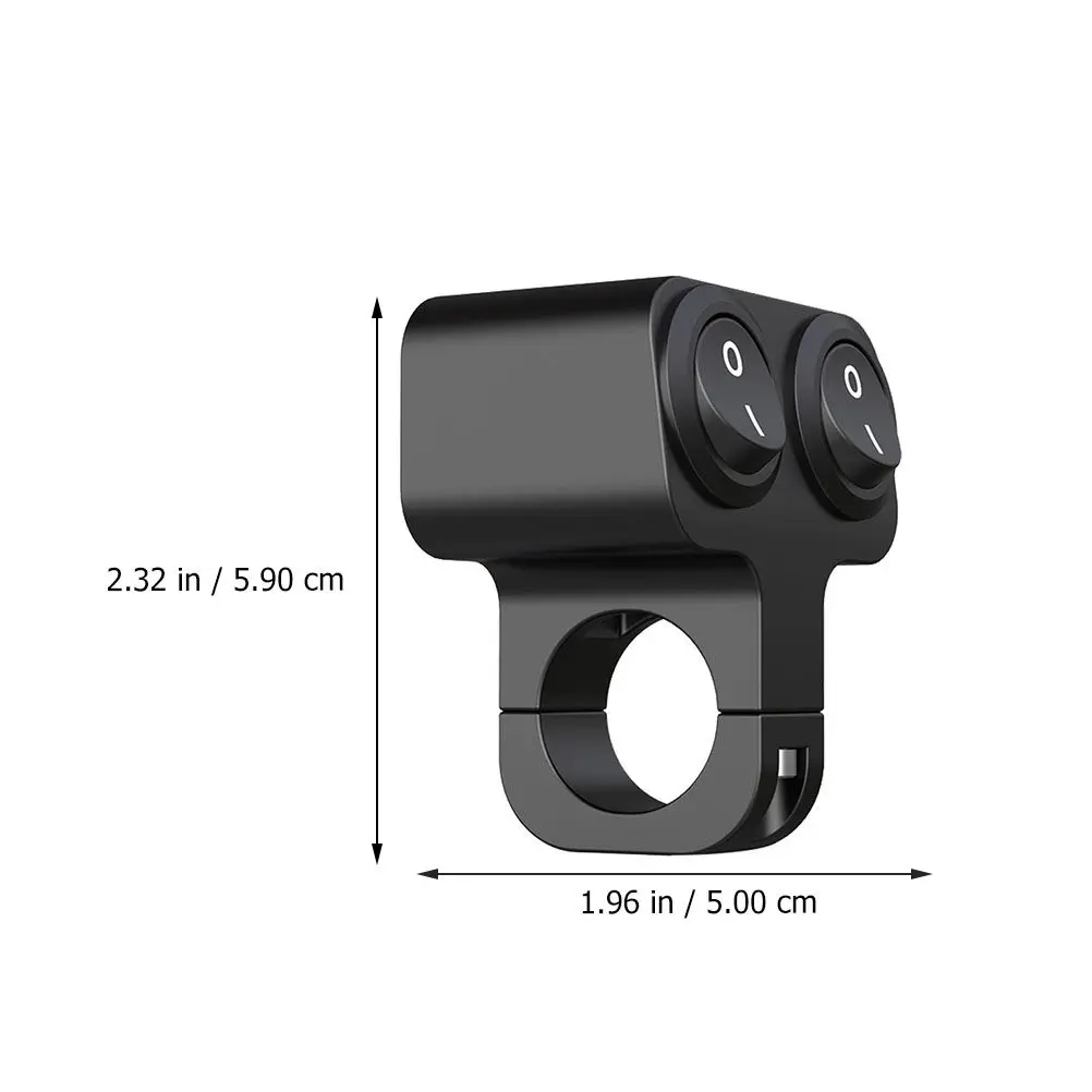 Waterproof Motorcycle Handlebar Toggle Switch 22Mm Replacement for Headlight Emergency Fog Driving Lamp Taillight on Off Button