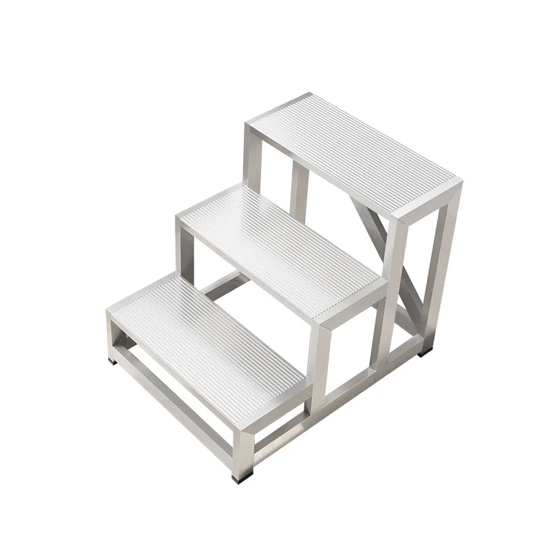 Bild 6: Aluminiumlegierung-Stufenleiter, verbreiterter Hocker, Treppenleiter, Lager-Tischleiter, Supermarkt-Warenregal, drei oder vier Stufen