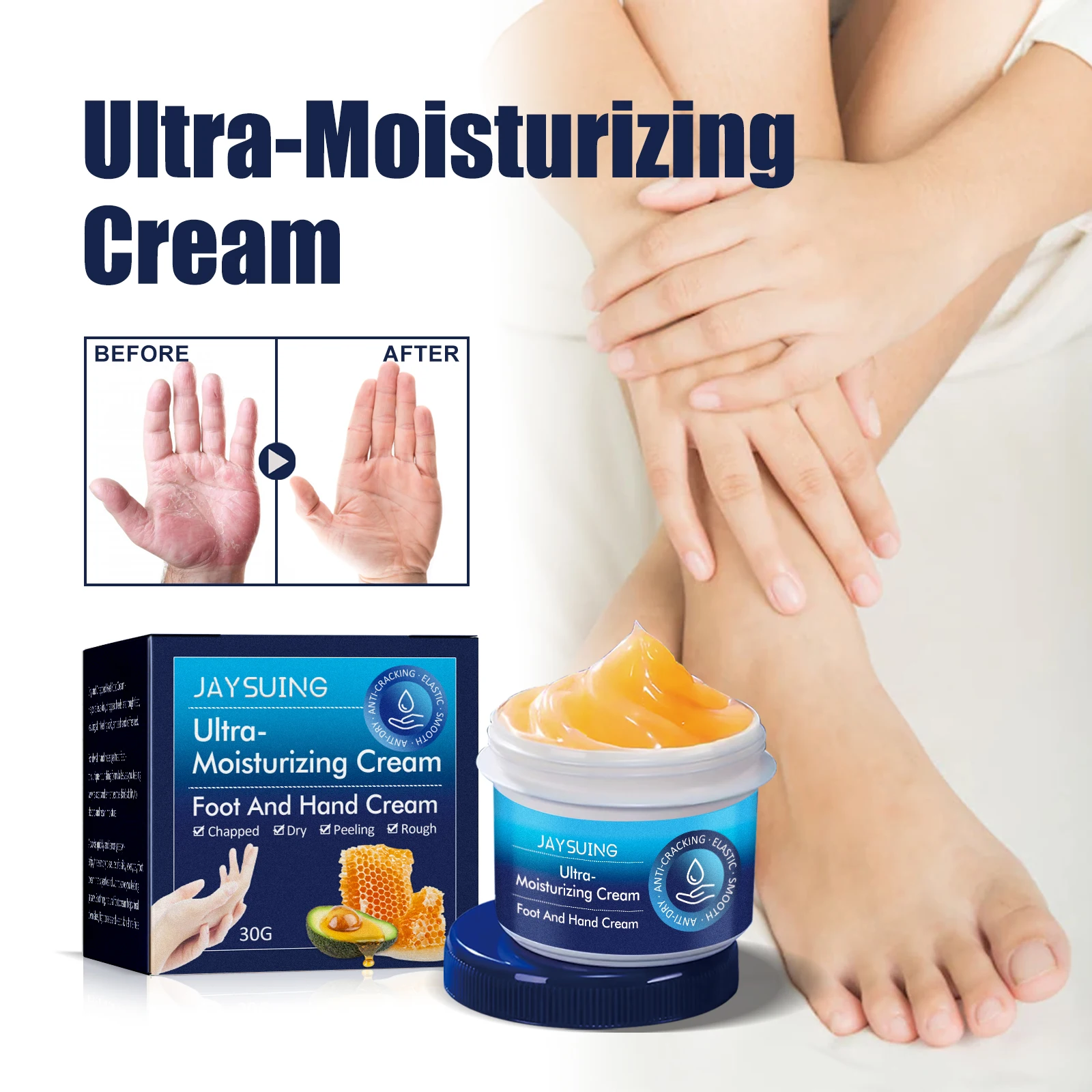 Jaysuing Hand Cream Hydrates And Moisturizes To Improve The Condition Of Hands And Feet Moisturizing Care Prevent Dry