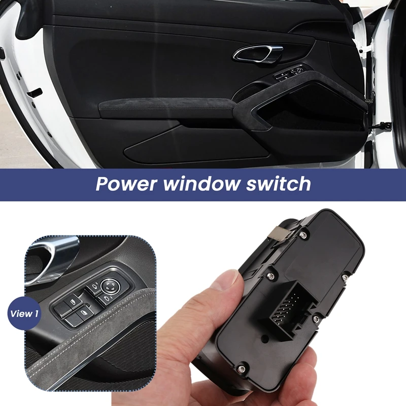 AU04 -Car Driver Side Electric Power Master Window Control Switch 99161315102DML For Porsche 911 991 2012-2018 LHD