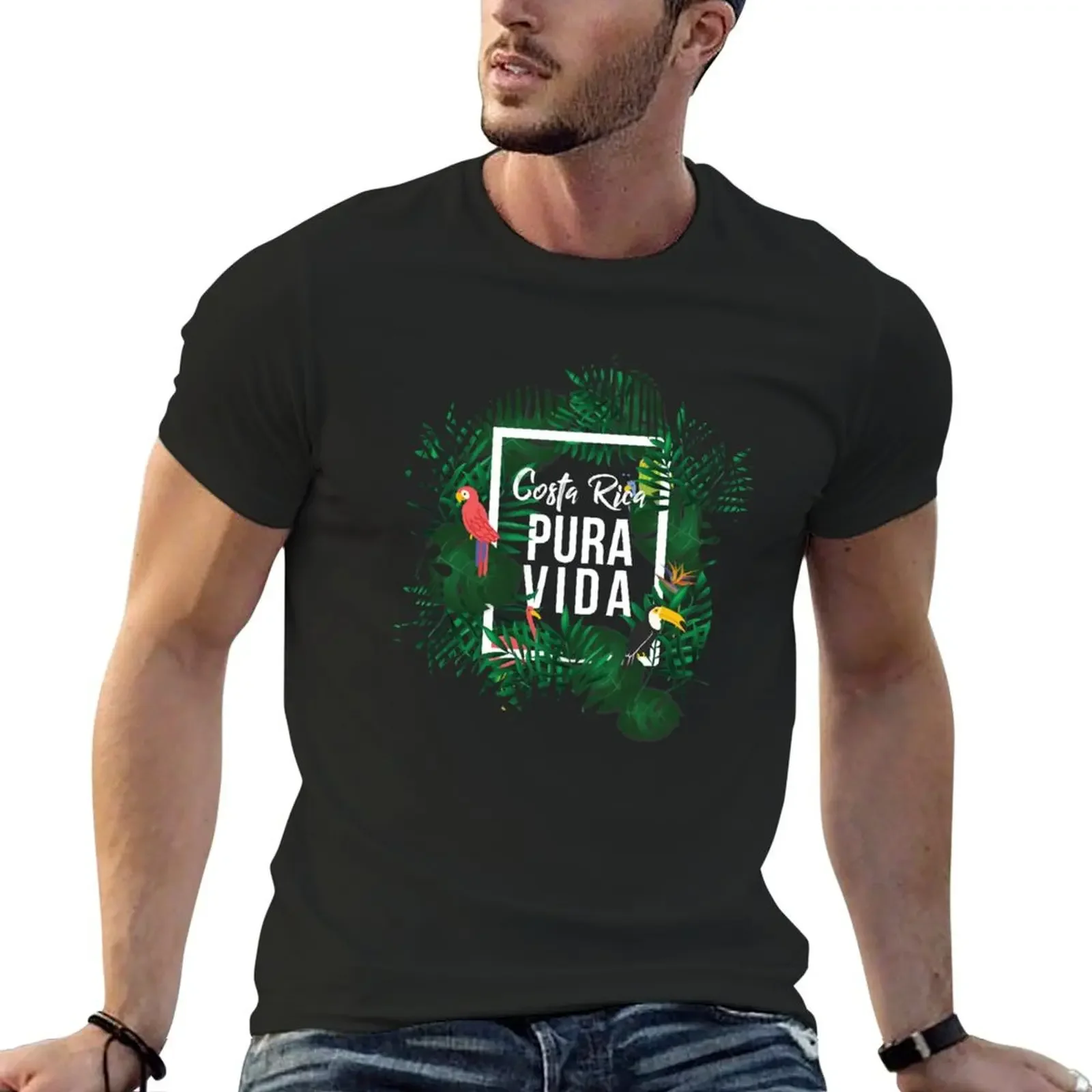

Costa Rica Pura Vida T-Shirt summer tops Luxury man Louboutins sweat shirts, men