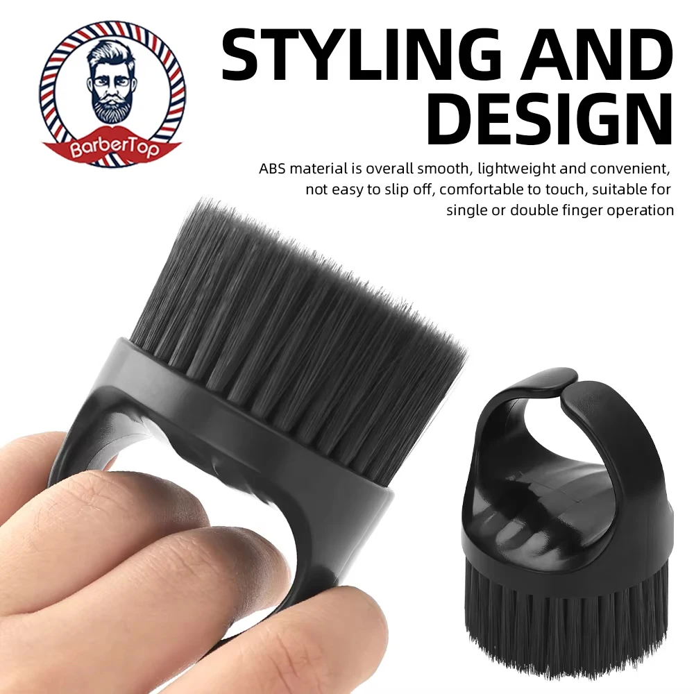 Ring Neck Duster Barber Remove Loose Hair Brush Hair Cutting Brush Soft Hair Cleaning Brush Hairdressing Tools
