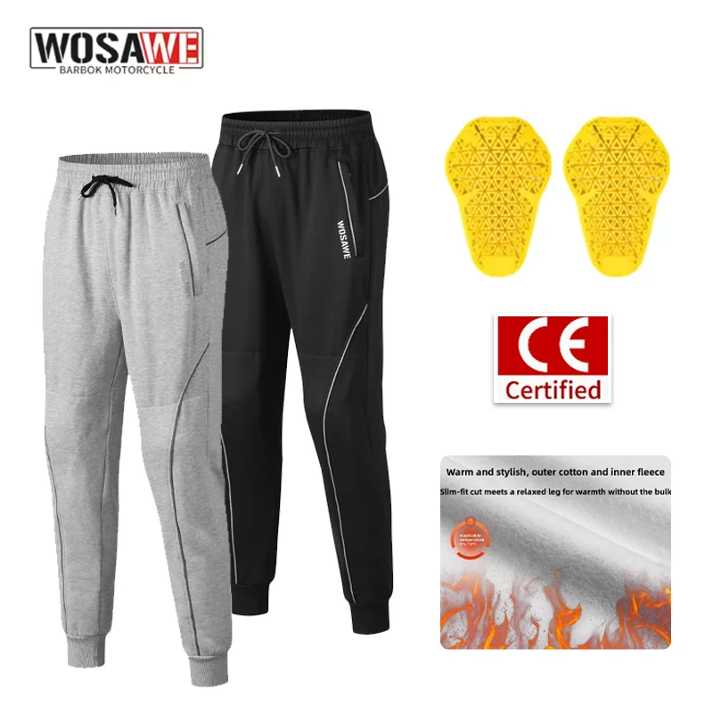 

WOSAWE Motorcycle Pants Men Winter Thermal Warm Windproof Riding Trousers Outdoor Touring Motorbike Gear Casual Comfortable Fit