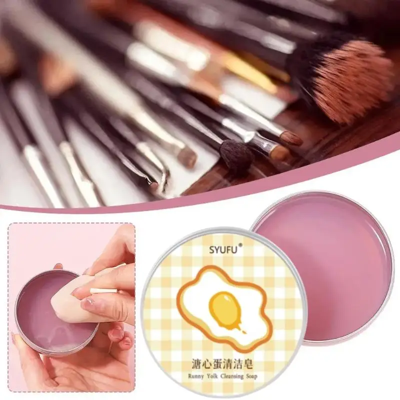 Portable Reusable Cosmetic Cleaning Soap Multifunctional Outdoor Travel Beauty Makeup Cleaner Tool