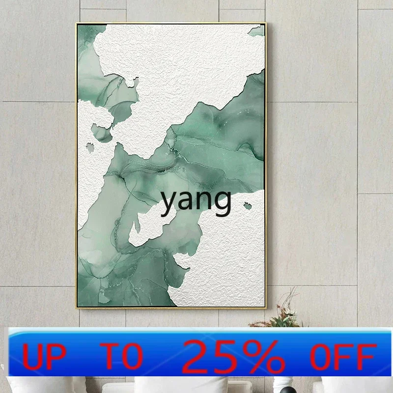 LTT modern simple entrance hanging abstract hand-painted resin texture hanging painting