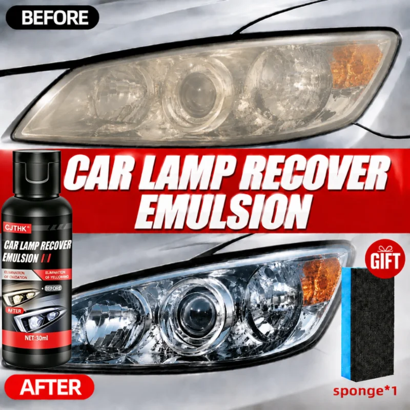 Car Headlight Restoration Polishing Kits Headlamp Scratch Remover Repair Cleaning Paste Remove Oxidation Headlight Polish Liquid