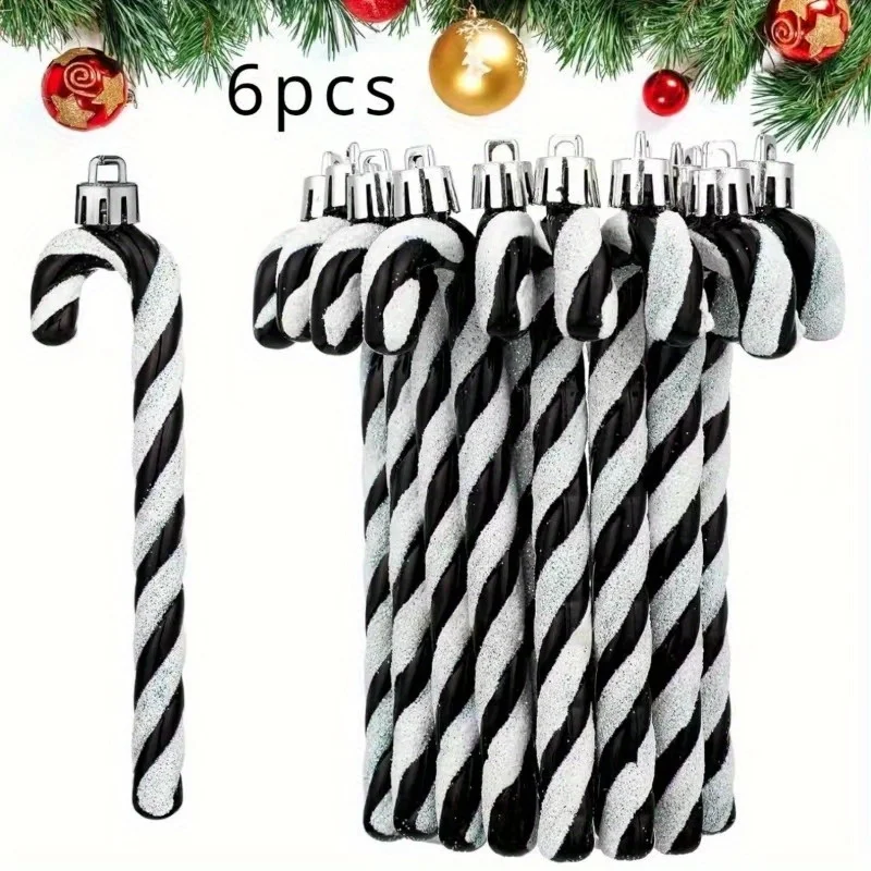 Bases de caramelo acrílicos de Navidad, muleta retorcida, adornos colgantes para árbol de Navidad, decoraciones para el hogar para fiesta de año nuevo, regalo para niños, Navidad