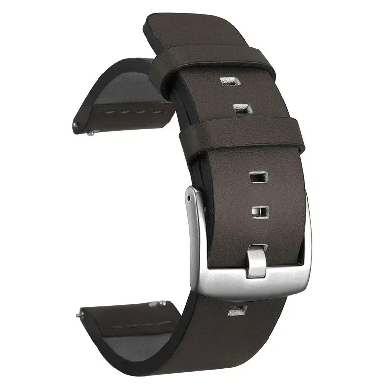 20 mm 22 mm Uhrenarmband Schnellverschluss-Lederarmband für Samsung Galaxy Watch 3 Active2 40 44 mm Huawei Watch GT 2 Uhrenarmband 18 24 mm