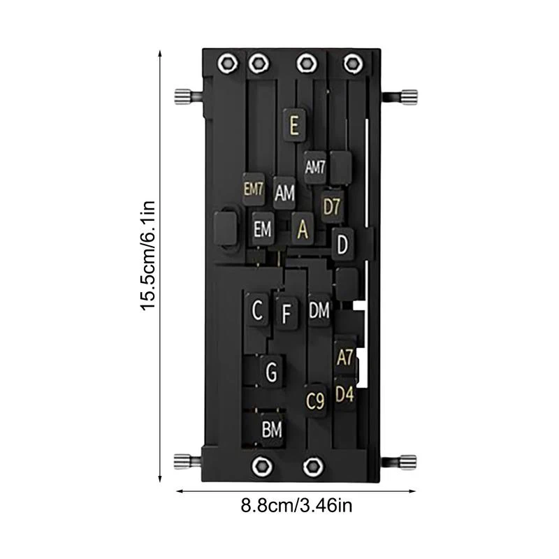 【buy020】 Strumento per l'apprendimento degli accordi per chitarra Aiuto per l'apprendimento degli accordi Aiuto per chitarra Allenatore di accordi Sistema di apprendimento degli accordi Accessori per chitarra