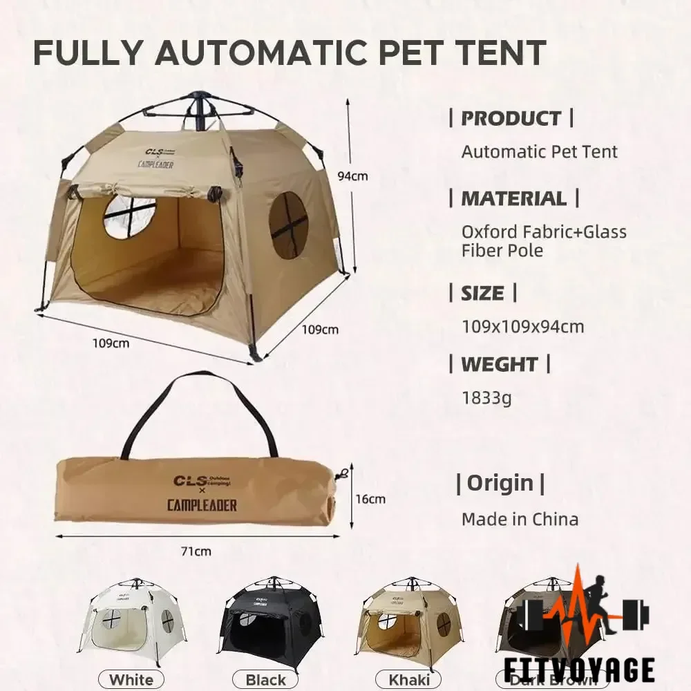 Winter Warm Pet Tent Foldable Dog Cat House Portable Outdoor Camping Tent Waterproof Sunshade Enclosed Anti-Cold Cat Tent Bed