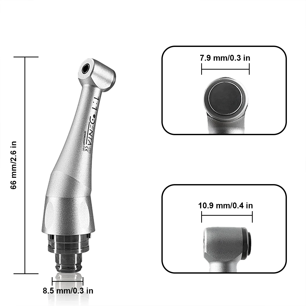 DT-CA113 #1:1 3Key contra angle head fit for  NSK---Aluminum